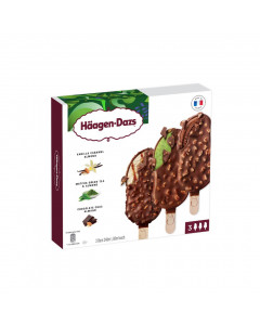 Haagen Dazs Vanilla Caramel Almond & Green Tea(3s x 80ml) - Carton