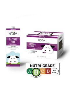 Koita Lactose Free Low Fat Milk Added Vitamin D - Carton