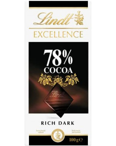 Lindt Excellence 78% Dark - Carton