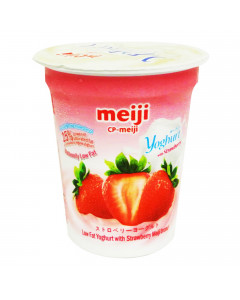 Meiji Low Fat Strawberry Yoghurt - Case
