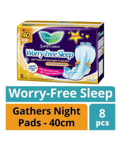 Laurier Safety  Comfort Night  Wing 40cm - Carton