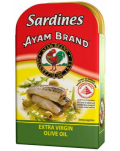 Ayam Brand Sardines Olive Oil & Chili - Carton 