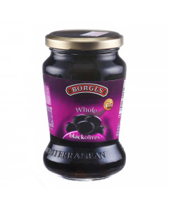 Borges Black Olives Whole - Carton