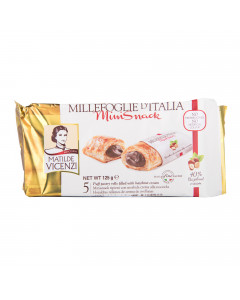 Vicenzi Millefoglie Puff Pastry Roll - Minisnack (Hazelnut) - Case