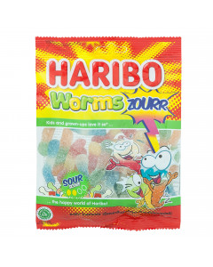 Haribo Worms Zourr Gummy Candy - Case