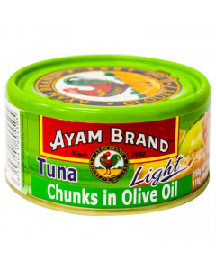 Ayam Brand Tuna Chunks in Oilve Oil Light - Carton