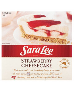 Sara Lee Strawberry Cream Cheesecake (frozen) - Carton