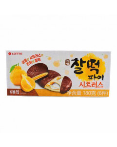Lotte Rice Cake Choco Pie Citrus - Carton