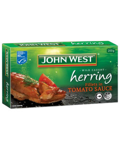John West Herring Fillet in Tomato Sauce - Carton