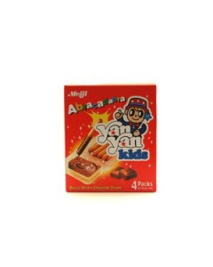 Meiji Yan Yan Kids Biscuits Sticks Chocolate Creame - Case