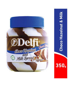 Delfi Choco Hazelnut and Milk Spread - Carton