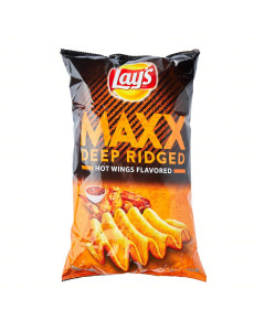 Lay's Maxx Hot Wings Potato Chips - Carton