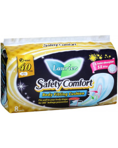 Laurier Safety  Comfort Night  Wing 40cm - Carton