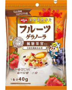 Nissin Fruit Granola Maple Syrup flavor - Carton