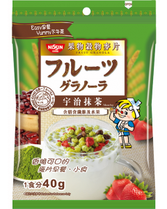 Nissin Fruit Granola Matcha flavor - Carton