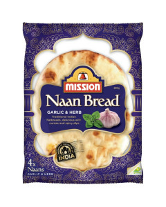Mission Naan Garlic & Herbs - Carton