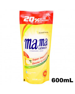 Mama Lemon Dish Washing Liquid Anti-Bacterial Lemon Gold Refill - Carton