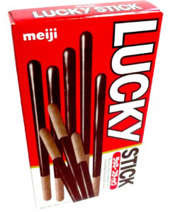 Meiji Lucky Stick Chocolate Biscuit - Carton