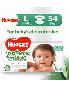 Huggies Nature Made Diapers - Large - Carton