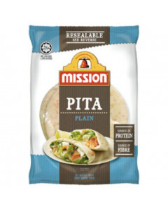Mission Pita Plain (5's) - Carton