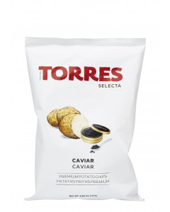 Torres Selecta Caviar Potato Chips - Case