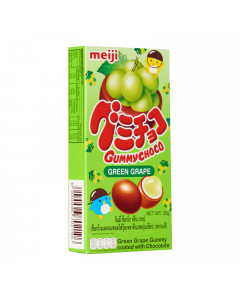 Meiji Gummy Choco Green Grapes - Case