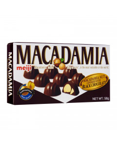 Meiji Macadamia Black Choc - Case