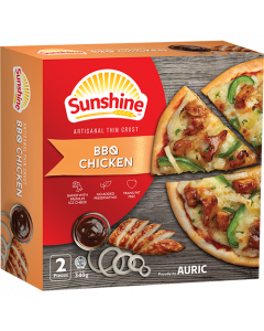 Sunshine Turkey Ham Mushroom Pizza 2's - Carton