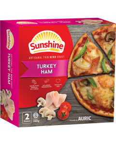 Sunshine Turkey Ham Mushroom Pizza 2's - Case