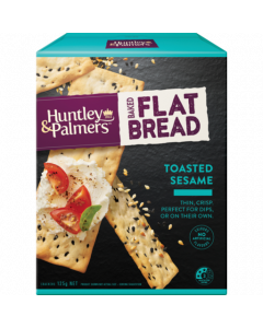 Huntley & Palmer Flat Bread Toasted Sesames - Case