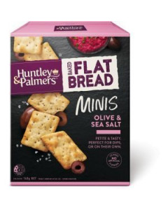 Huntley & Palmer Flat Bread Minis Olive - Case