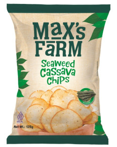 Max's Farm Cassava Chips Seaweed - Carton
