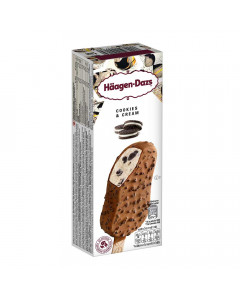 Haagen Dazs Single Stick Cookies and Cream - Carton