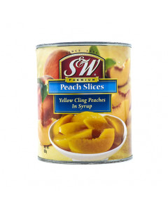 S&W Cling Peaches - Slices- Carton