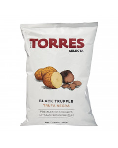 Torres Selecta Black Truffle Potato Chips - Case