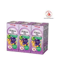 Pokka Ice Kyoho Grape Tea Less Sugar Tetrapack - Carton