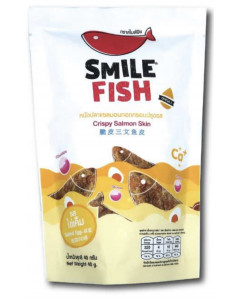 Smile Fish Salted Egg Crispy Salmon Skin Snack - Case