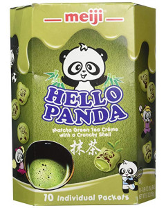 Meiji Hello Panda Matcha Creme Biscuit - Case