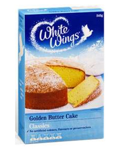 White Wings Golden Buttercake - Carton