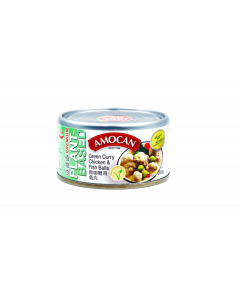 Amocan Premium Plant Based Green Curry Chicken with Fish Balls -  Carton