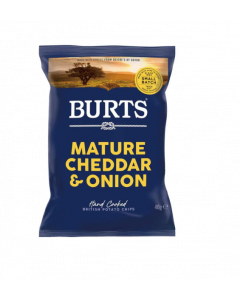 Burts Mature Cheddar & Onion Potato Chips -  Carton