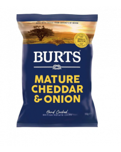 Burts Mature Cheddar & Onion Potato Chips -  Carton