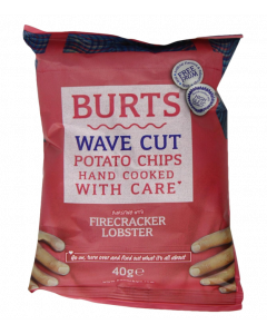 Burts Firecracker Lobster Potato Chips -  Carton