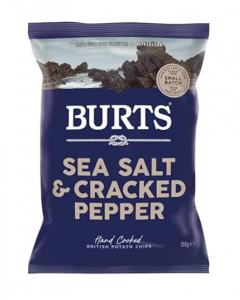 Burts Sea Salt & Cracked Pepper Potato Chips -  Carton