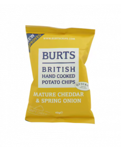 Burts Mature Cheddar & Spring Onion Potato Chips -  Carton