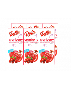 Delite Cranberry & Pomegranate Drink - Carton