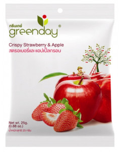 Greenday Strawberry + Apple Mix (Freeze-Dried Fruits) - Carton