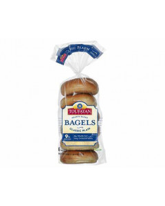 Toufayan Bakery Classic Plain Bagels (6ct) - Carton