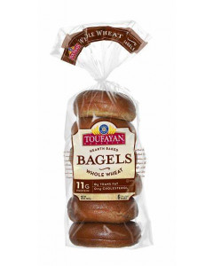 Toufayan Bakery Whole Wheat Bagels (6ct) - Carton