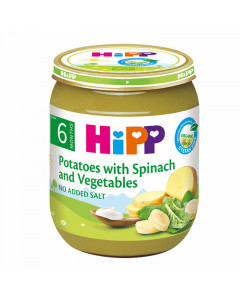 Hipp Organic Spinach With Vegetables And Potatoes - Case